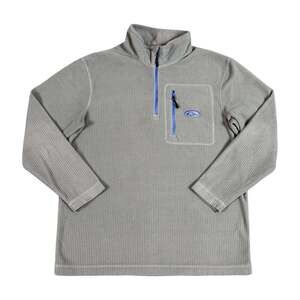Drake Waterfowl Waffle Grid Fleece Quarter Zip Sweater Jacket Size M